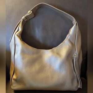 Tote le Monde Metallic Leather Hobo Bag